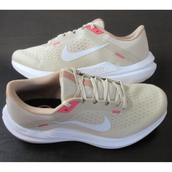 Nike Women's Air Winflo 10 Running Shoes Sanddrift White Hemp Sizes NIB - Picture 2 of 5